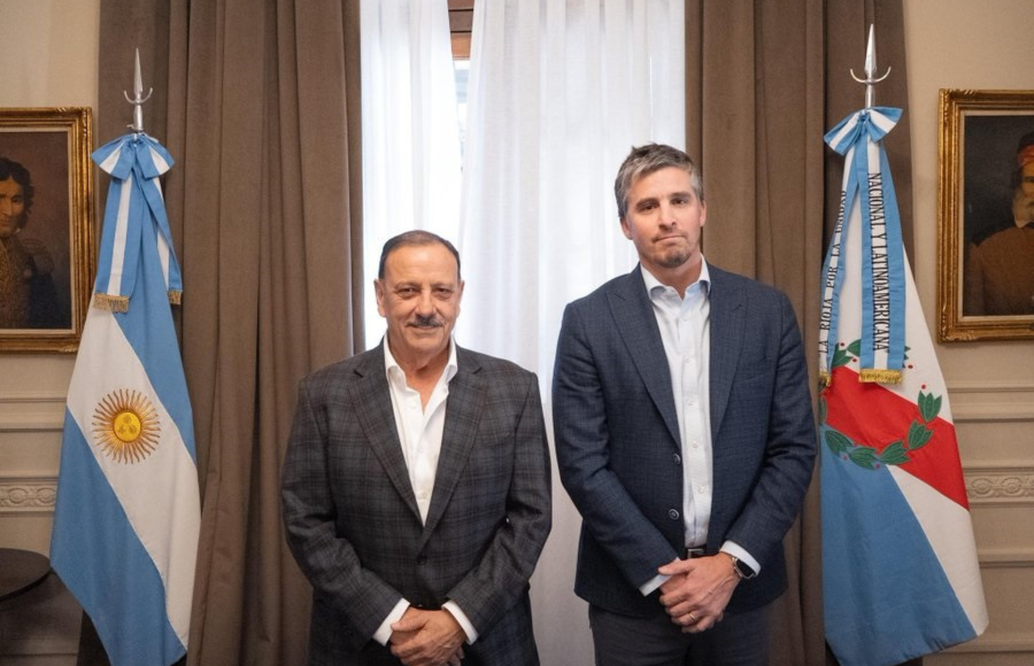 QUINTELA IMPULSA ACUERDO CON VICUÑA POR EMPLEO, OBRAS Y PARTICIPACIÓN RIOJANA