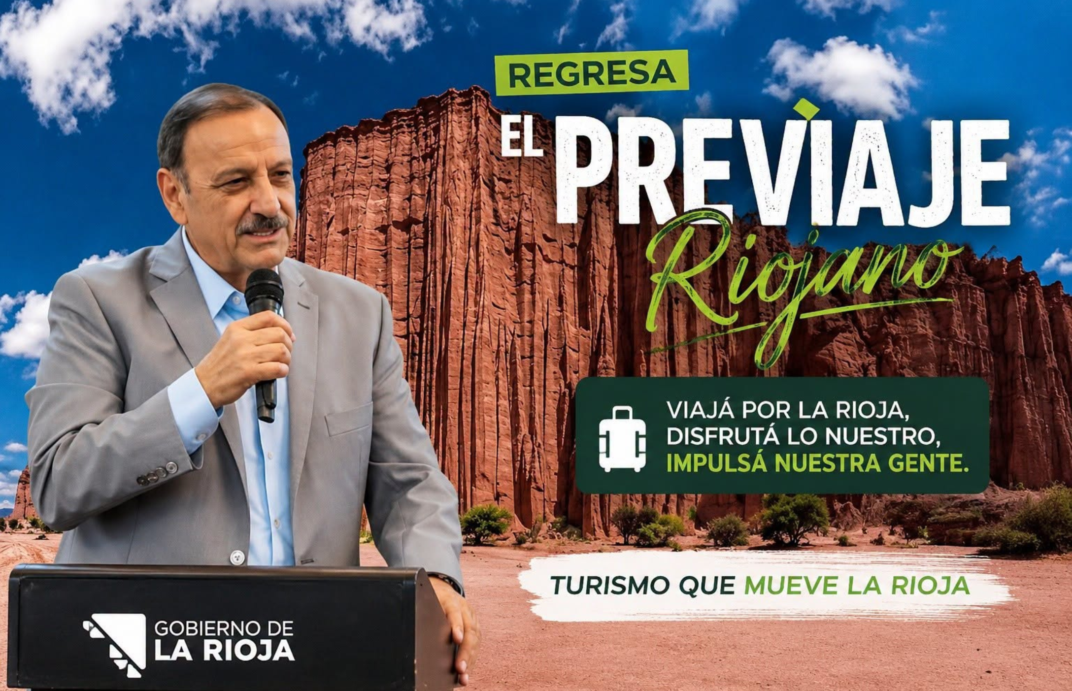 VUELVE EL PREVIAJE RIOJANO CON REINTEGROS DE HASTA 200.000 CHACHOS PARA IMPULSAR EL TURISMO
