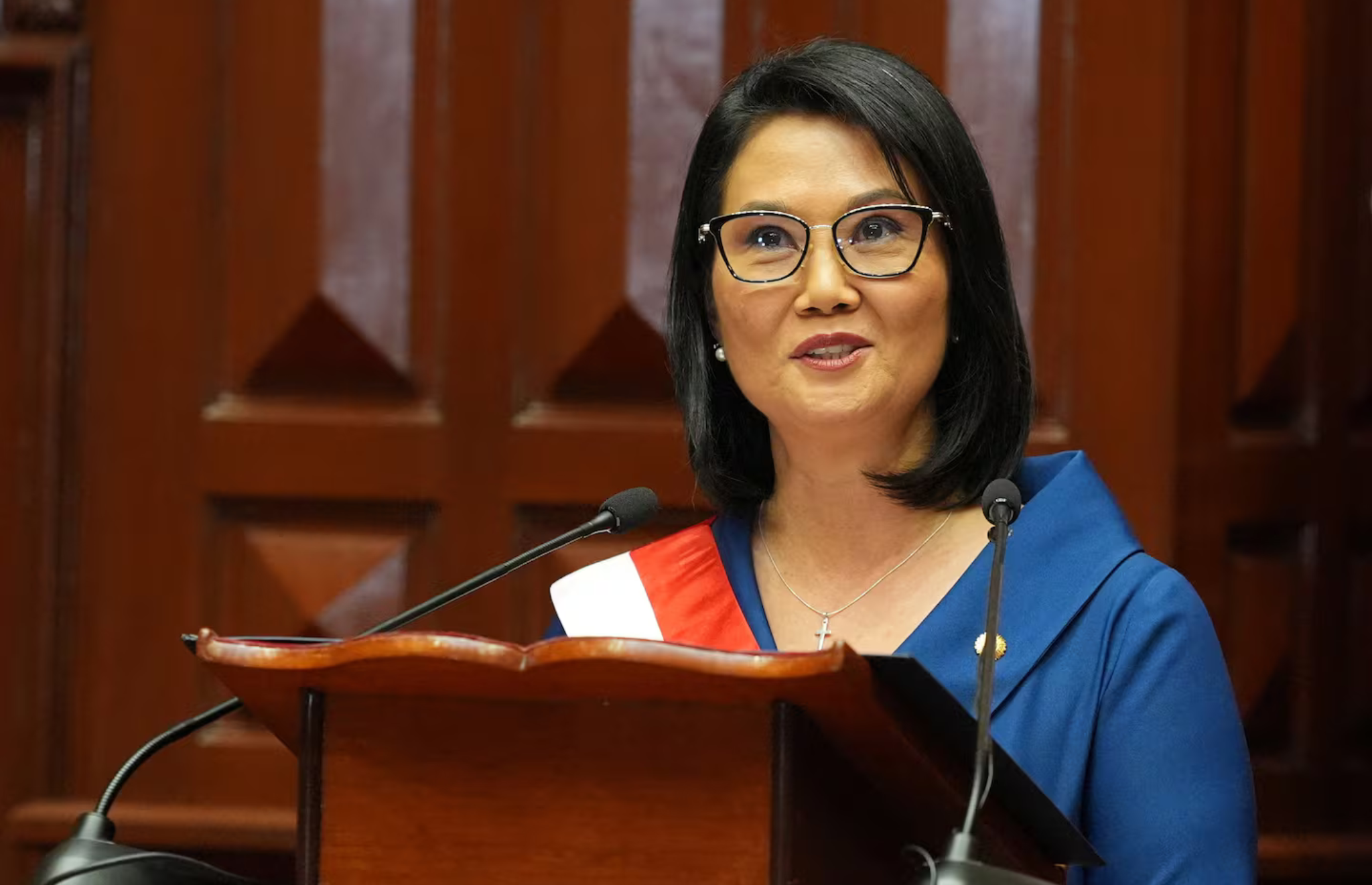 KEIKO FUJIMORI ASUMIÓ LA PRESIDENCIA DE PERÚ