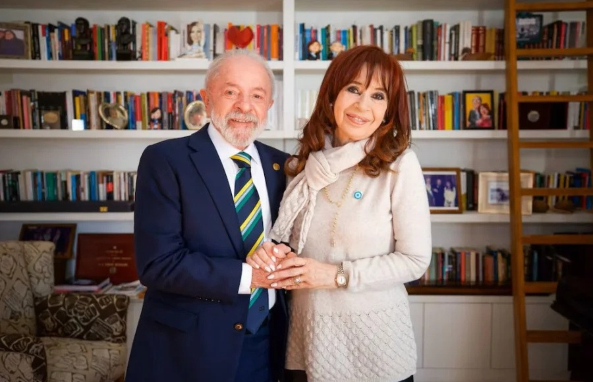 CRISTINA KIRCHNER CELEBRO EL TRIUNFO DE LULA EN BRASIL